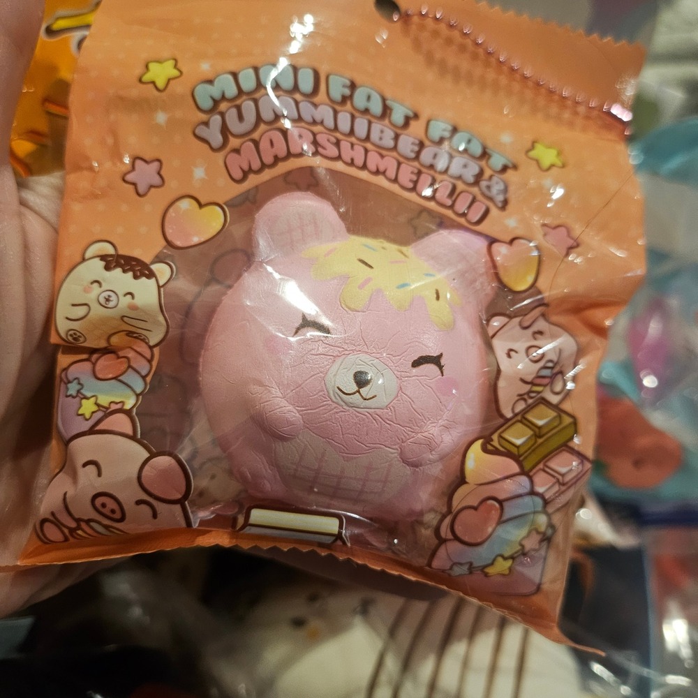 Creamiicandy Squishies Mini Fat Fat Yummiibear Squishy Pink Scented New NIP